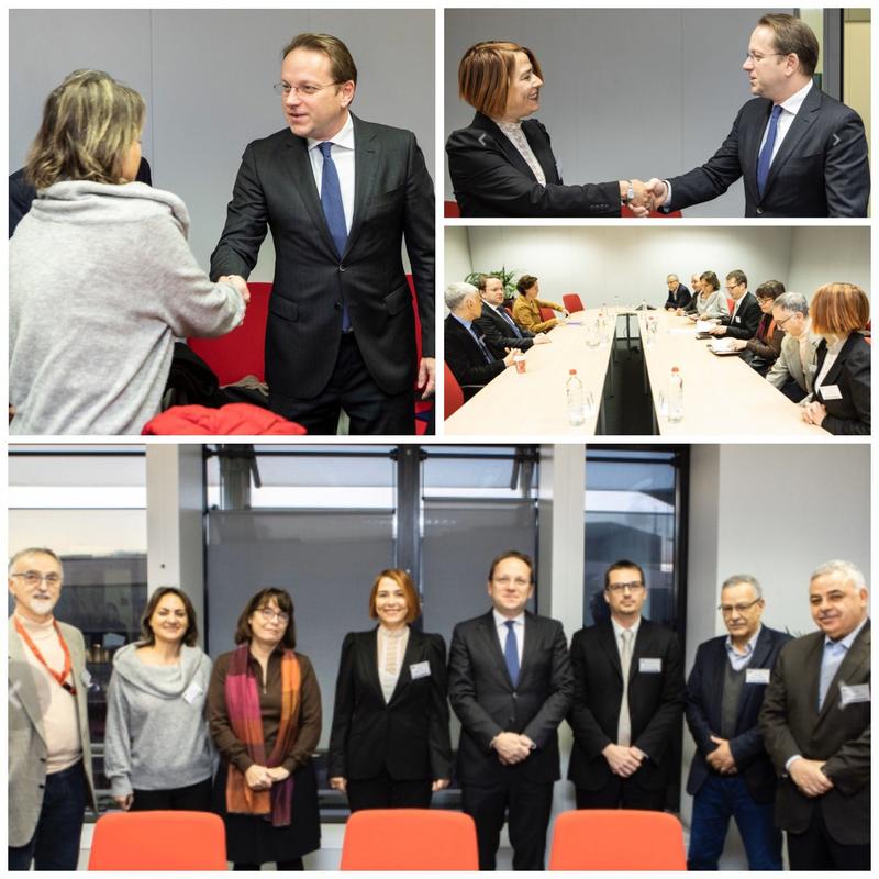 The EU Commissioner for Neighbourhood supports to the current and future process of the structured dialogue between civil society and the EU