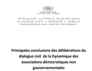 Principales conclusions des délibérations du dialogue civil